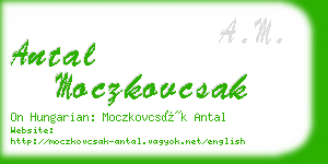 antal moczkovcsak business card